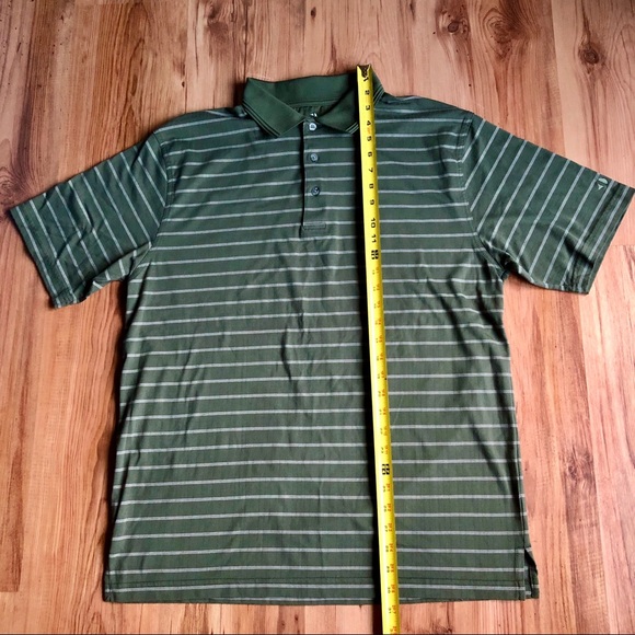 GRAND SLAM Polo Striped Golf Shirt Green Large Men’s - Picture 7 of 14